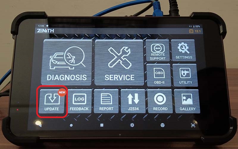 آپدیت آنلاین دیاگ زنیت Z5
