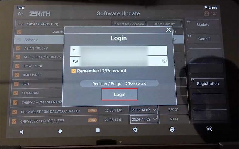 آپدیت آنلاین زنیت Z5