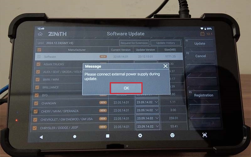 آپدیت آنلاین زنیت Z5