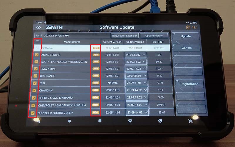 آپدیت آنلاین زنیت Z5